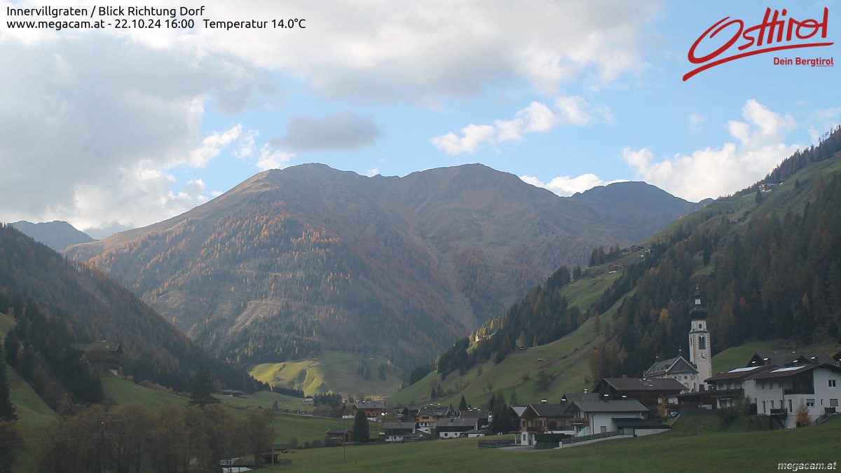 Webcam Innervillgraten, Blick Richtung Dorf | © www.hochpustertal.megacam.at