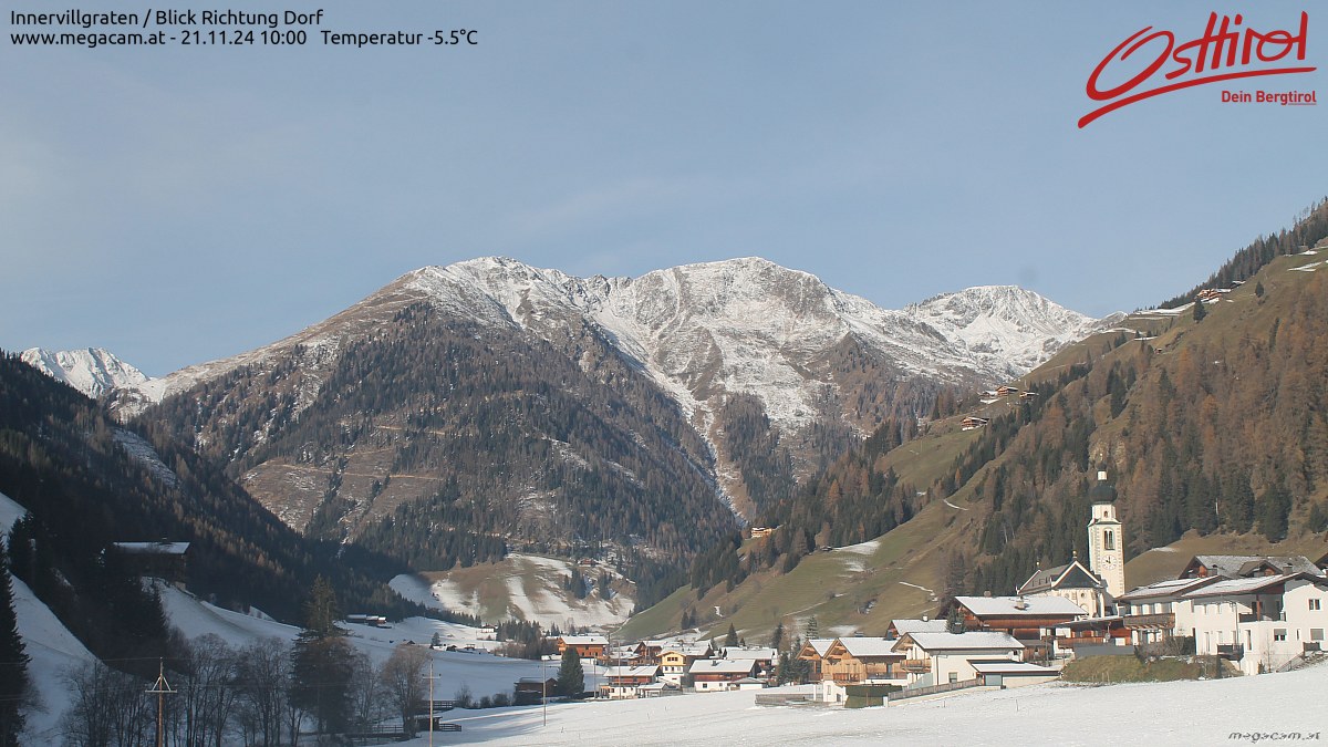 Webcam Innervillgraten, Blick Richtung Dorf | © www.hochpustertal.megacam.at