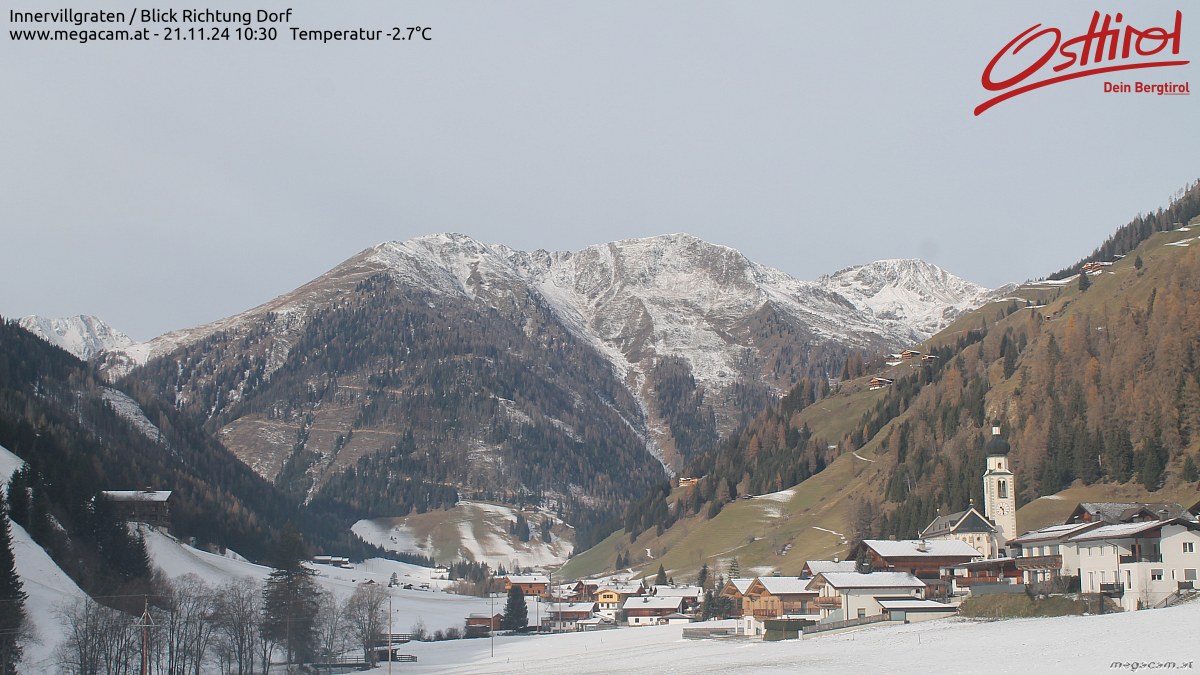 Webcam Webcam Innervillgraten - Blick Richtung Dorf | © megacam.at