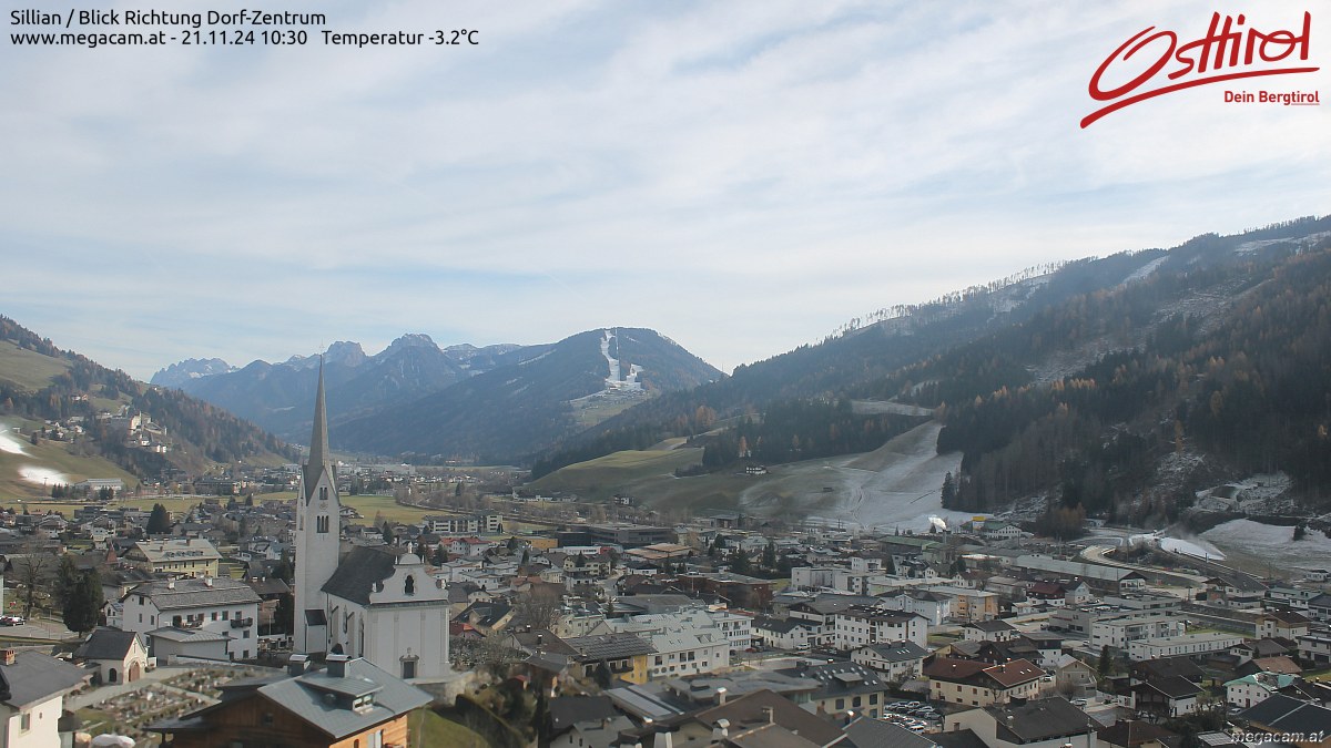 Webcam Sillian / Blick Richtung Dorf-Zentrum | © www.hochpustertal.megacam.at